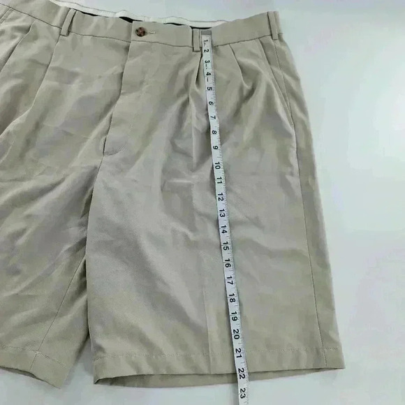 Pro Tour Golf Shorts Adult 40 Ivory Pleated Front Lightweight Men's 40 - Picture 3 of 13